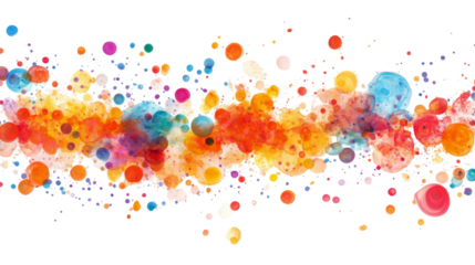 Confetti explosion transparent background