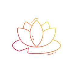 Water lily vector icon
