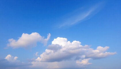 Obraz premium blue sky with beautiful clouds