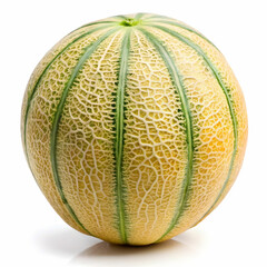 melon on white background