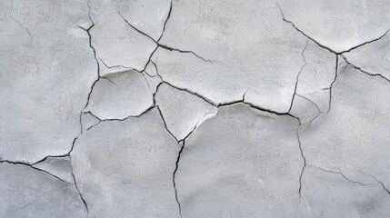 Obraz premium Cracked concrete texture urban environment abstract background detail view material concept