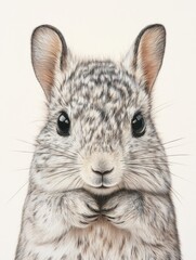 Obraz premium Small animal on white background