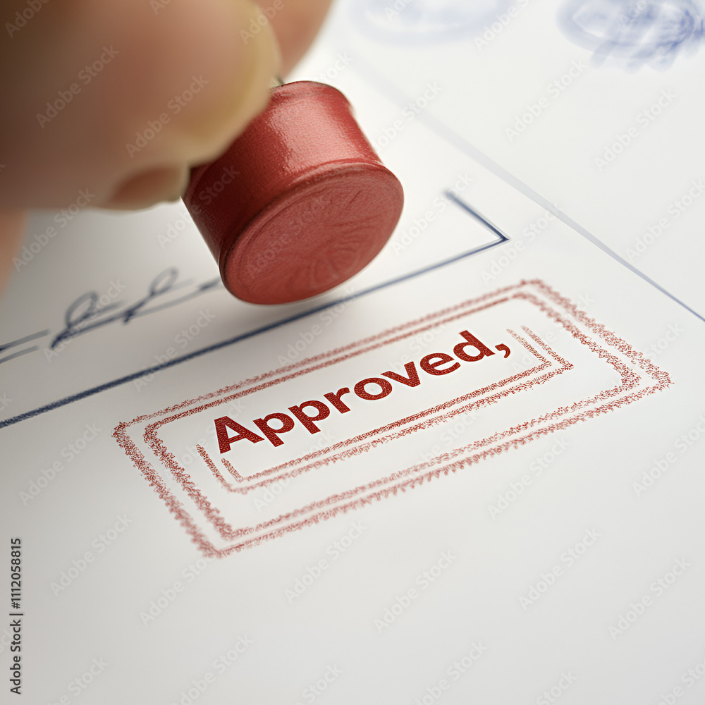 Poster official document signing office business content professional environment close-up view validation 