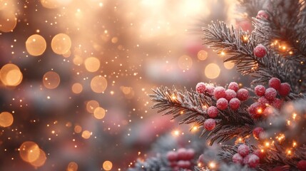 Naklejka premium Blush Pink and Gold Sparkles New Year Theme. Generative AI