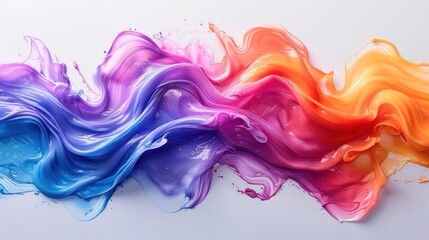 Fototapeta premium Abstract Paint Swirl