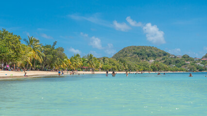 Plage des boucaniers à la Pointe Marin à Sainte Anne, Martinique, Antilles Françaises.	
