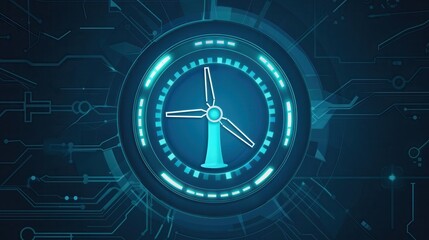 Peak energy strains the grid. Futuristic wind turbine concept design