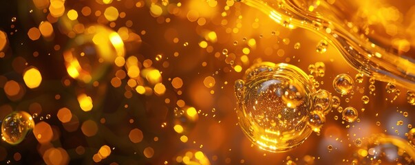 Colorful Liquid Bubbles in a Vibrant Abstract Background.