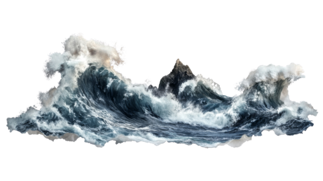 Ocean wave transparent background