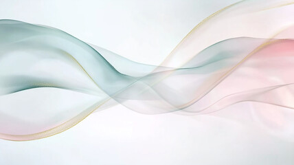 Naklejka premium meditative abstract image, with soft, flowing lines and a calming color palette.