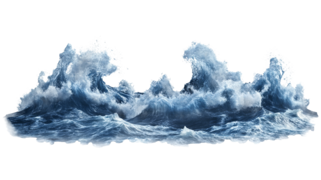 Ocean wave transparent background