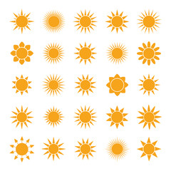 Sun icons Variety vector template.