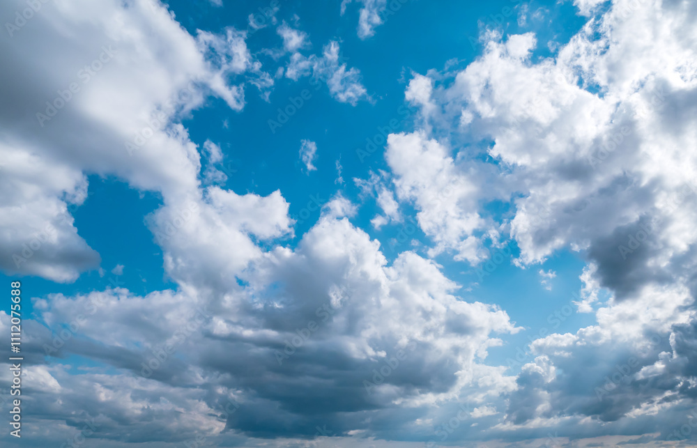 Wall mural blue sky and clouds