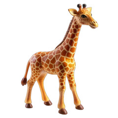 Fototapeta premium Giraffe isolated on transparent background
