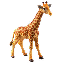 Obraz premium Giraffe isolated on transparent background