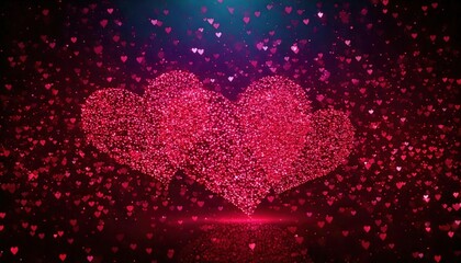 グリッターアート、輝く背景、赤と黒のトーン、輝く無数の赤い火花






