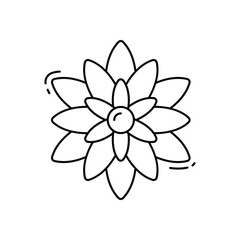 Dahlia vector icon