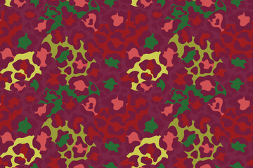 Leopard skin in editable Seamless Pattern vector design