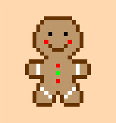 ginger bread pixel art