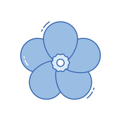 Forget me not vector icon