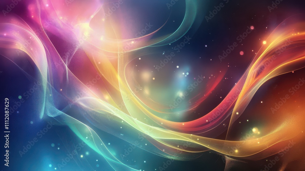 Poster abstract background with smooth shapes