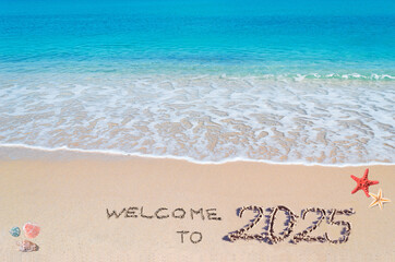 Welcome to 2025 on a tropical beach