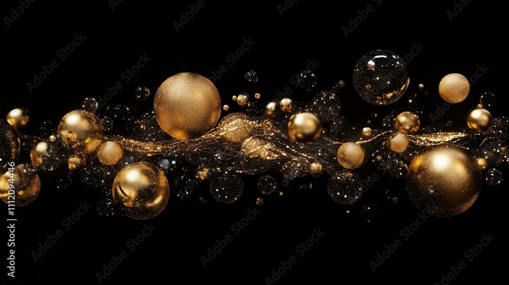 Poster abstract out-of-focus christmas lights in vibrant warm and cool tones, creating a soft and shimmerin