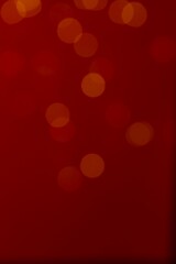 Golden blurred bokeh lights on color background. Glitter sparkle stars for celebrate. Overlay for your design