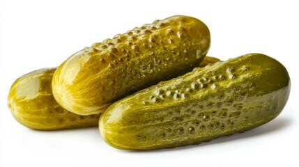 Pickles isolated on white background