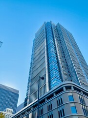Naklejka premium Skyscrapers, building exteriors, corporate sites