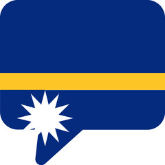 Chat Icon of Nauru Flag