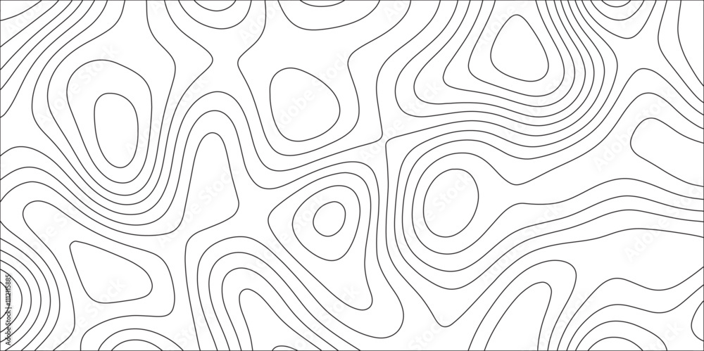 Aufkleber white simple topography design with slim stroke. paper cut vector art background banner texture webs