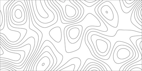 Fototapeta premium White simple topography design with slim stroke. Paper cut vector art background banner texture website template. White wavy paper curved relief. Topographic contours map with geographic line