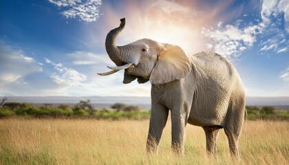 Obraz premium elephant in the savannah