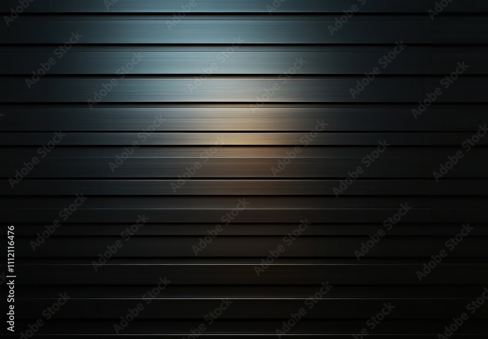 Poster abstract background of smooth metal surface with horizontal lines, showcasing sleek textures and ref