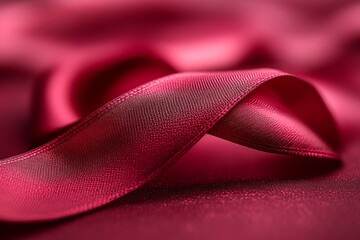 Deep red silk ribbon background