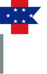 Netherlands Antilles Flag On Crisp Corners