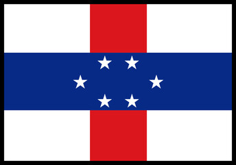 Netherlands Antilles Flag rectangle Icon