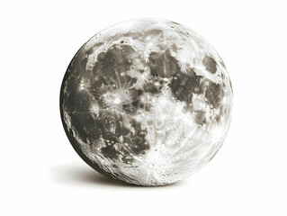 3D Moon Render: Lunar Surface Detail