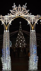 christmas tree and lights