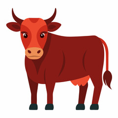 Cattle Vector Design on White Background