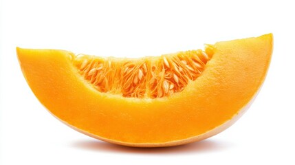 Pumpkin slice isolated on white background