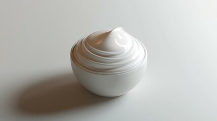 Cream based product in a plain white packaging design, cream, skincare, beauty, lotion, moisturizer, cosmetics, minimal, luxury