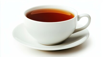 Cup of tea isolated on white background
