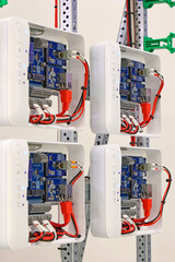 The leak localization module is installed in an electrical distribution cabinet.