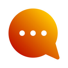 chat bubble gradient icon