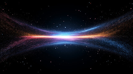 Obraz premium Cosmic Dance: A mesmerizing cosmic dance of light and energy, capturing the breathtaking beauty of a celestial event. The image evokes a sense of awe and wonder.