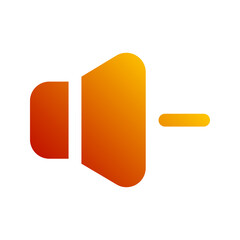 volume down gradient icon