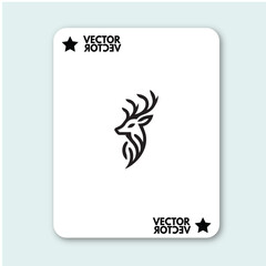 mouse deer logo icon vector