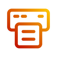 printer gradient icon